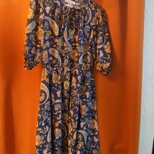 Floral Paisley Midi Dress